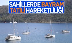 Sahillerde bayram tatili hareketliliği yaşanıyor