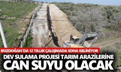 Bozdoğan’da 12 yıllık çalışmada sona geliniyor: Dev sulama projesi tarım arazilerine can suyu olacak