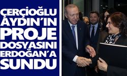 Çerçioğlu, Aydın’ın proje dosyasını Erdoğan’a sundu