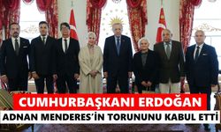 Cumhurbaşkanı Erdoğan, Adnan Menderes'in torununu kabul etti