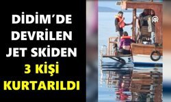 Kaçış denizde bitti: Devrilen jet skide göçmen ve kaçakçı yakalandı