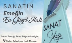 Didim Sanat Sokağı başvuruları 4 Mayıs'ta başlıyor