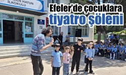 Efeler’in sanatçıları minikler için sahne aldı
