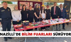 Nazilli'de bilim fuarları sürüyor