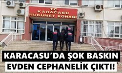 Karacasu’da şok baskın: Evden cephanelik çıktı