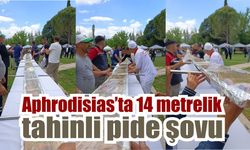 Karacasu’nun dev pidesi Aphrodisias’a damga vurdu