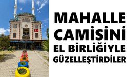 Mahalle camisini el birliğiyle güzelleştirdiler