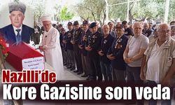 Nazilli'de Kore Gazisi Saçkan dualarla uğurlandı