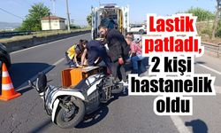 Nazilli’de motosiklet savruldu: 2 yaralı