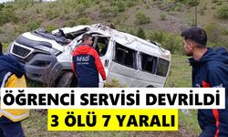 Öğrenci servisi devrildi: 3 ölü 7 yaralı