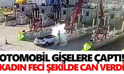 Otomobil gişelere çaptı! Kadın feci şekilde can verdi