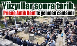 Söke’de tarihin kalbi Priene’de meclis toplantısı yapıldı