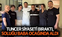 Siyaseti bırakan Tuncer, bayramı baba ocağında geçirdi