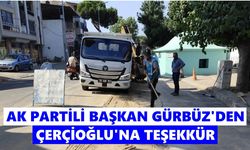 AK Partili Başkan Gürbüz'den Çerçioğlu'na teşekkür