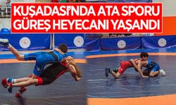 Kuşadası’nda ata sporu güreş heyecanı yaşandı