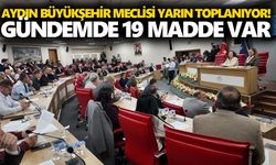 Aydın Büyükşehir Meclisi yarın toplanıyor! Gündemde 19 madde var