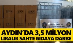 Aydın’da 3,5 milyon liralık sahte gıdaya darbe