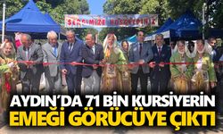 Aydın’da 71 bin kursiyerin emeği görücüye çıktı