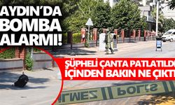 Aydın’da bomba alarmı! Şüpheli çanta patlatıldı, içinden bakın ne çıktı