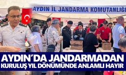 Aydın’da jandarmadan kuruluş yıl dönümünde anlamlı hayır