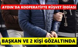 Aydın'da kooperatifte rüşvet iddiası: Başkan ve 2 şüpheli gözaltında
