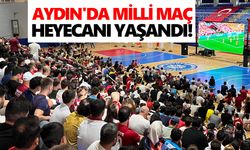 Aydın'da milli maç heyecanı yaşandı!