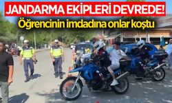 Aydın'da Jandarmaların sınav mesaisi! Öğrencinin imdadına onlar koştu