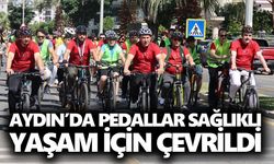 Aydın’da pedallar sağlıklı yaşam için çevrildi