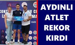 Aydınlı atlet rekor kırdı