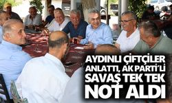 Aydınlı çiftçiler anlattı, AK Parti’li Savaş tek tek not aldı