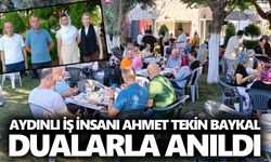 Aydınlı iş insanı Ahmet Tekin Baykal dualarla anıldı