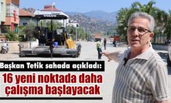 Başkan Tetik 41 noktadaki yol çalışmasını yerinde inceledi