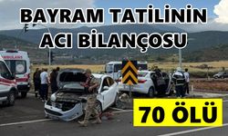 Bayram tatilinin acı bilançosu: 70 kişi öldü