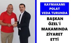 Bozdoğan’da Kaymakamı Polat veda turunda