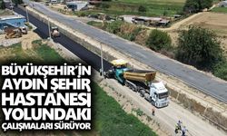 Büyükşehir’in Aydın Şehir Hastanesi yolundaki çalışmaları sürüyor