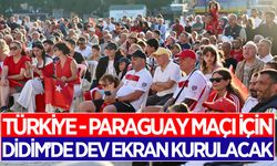 Didim'de Milli maç heyecanı yaşanacak! Türkiye-Paraguay maçı için dev ekran kurulacak