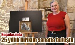 Doğanın izleri Kuşadası’nda sanata dönüştü