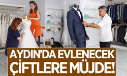 Aydın'da evlenecek çiftlere büyük destek! Gelinlik ve damatlık ücretsiz olacak