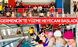 Germencik'te gençlerin yüzme heyecanı başladı