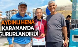 Aydınlı Hena, Karaman'da gururlandırdı