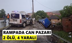 Rampada felaket: 3 aracın karıştığı kazada 2 kişi hayatını kaybetti