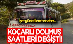 Koçarlı'da dolmuş saatleri değişti! İşte güncellenen saatler