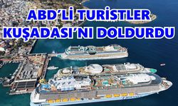 Kuşadası'na 3 kruvaziyerle 10 bini aşkın turist geldi