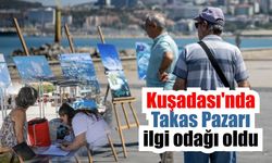Kuşadası’nda takas pazarı yoğun ilgi gördü