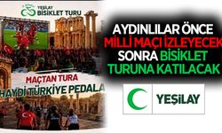 Aydın Yeşilay’dan Milli maç ve Bisiklet Turu buluşması
