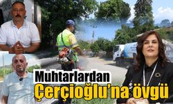 Muhtarlardan Çerçioğlu’na hizmet teşekkürü