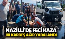 Nazilli’de feci kaza: İki kardeş ağır yaralandı
