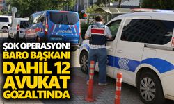 Şok operasyon! Baro başkanı dahil 12 avukat gözaltında