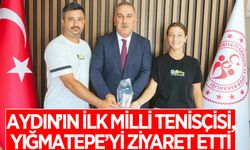 Aydın’ın ilk milli tenisçisi Akyol, Yığmatepe’yi ziyaret etti