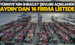 Türkiye'nin ihracat devleri açıklandı! Aydın'dan 16 firma listede